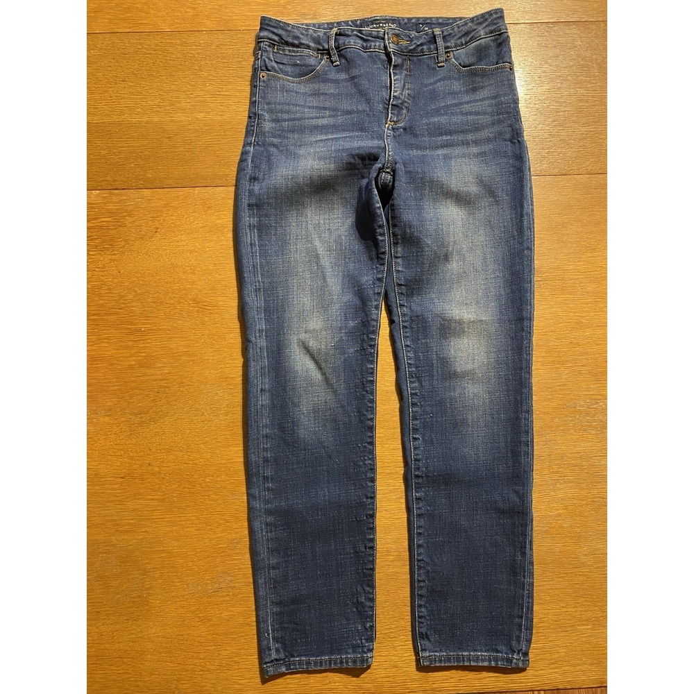 Lucky Brand Hayden Skinny Jeans Womens Size 6/28 (30x28) Straight Leg Mid Rise